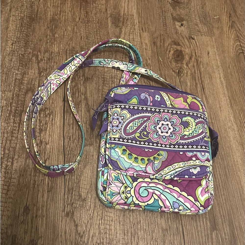 Vera Bradley Heather Purple Paisley hipster crossbody bag